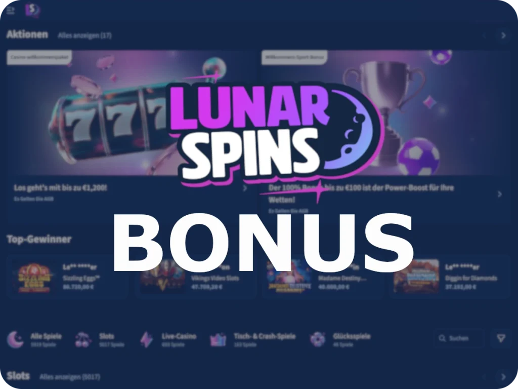 LunarSpins Bonus