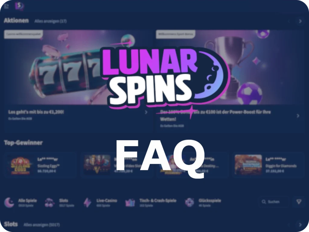 LunarSpins FAQ