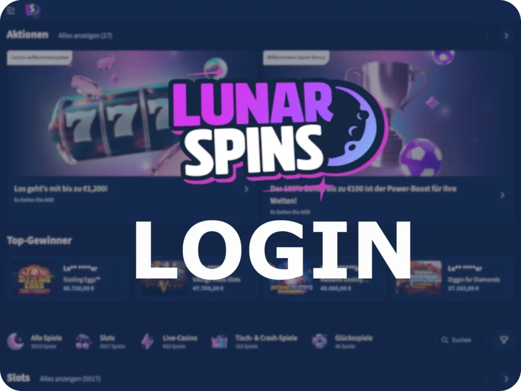 LunarSpins Login